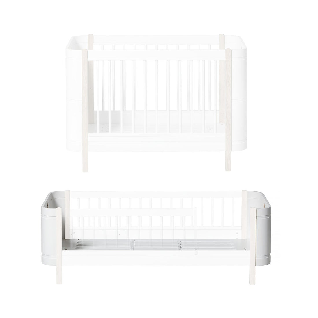 Conversion Sibling Set For The Wood Mini+ For The Mini+ Cot