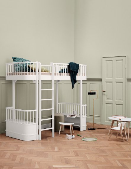 Wood Loft Bed White