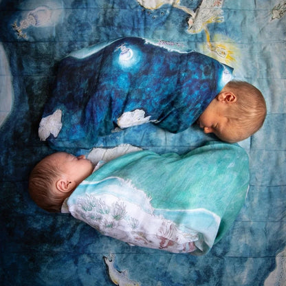 Reversible Baby Muslin Legends Of The Sea