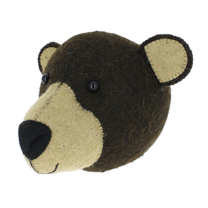Animal Head Mini Brown Bear