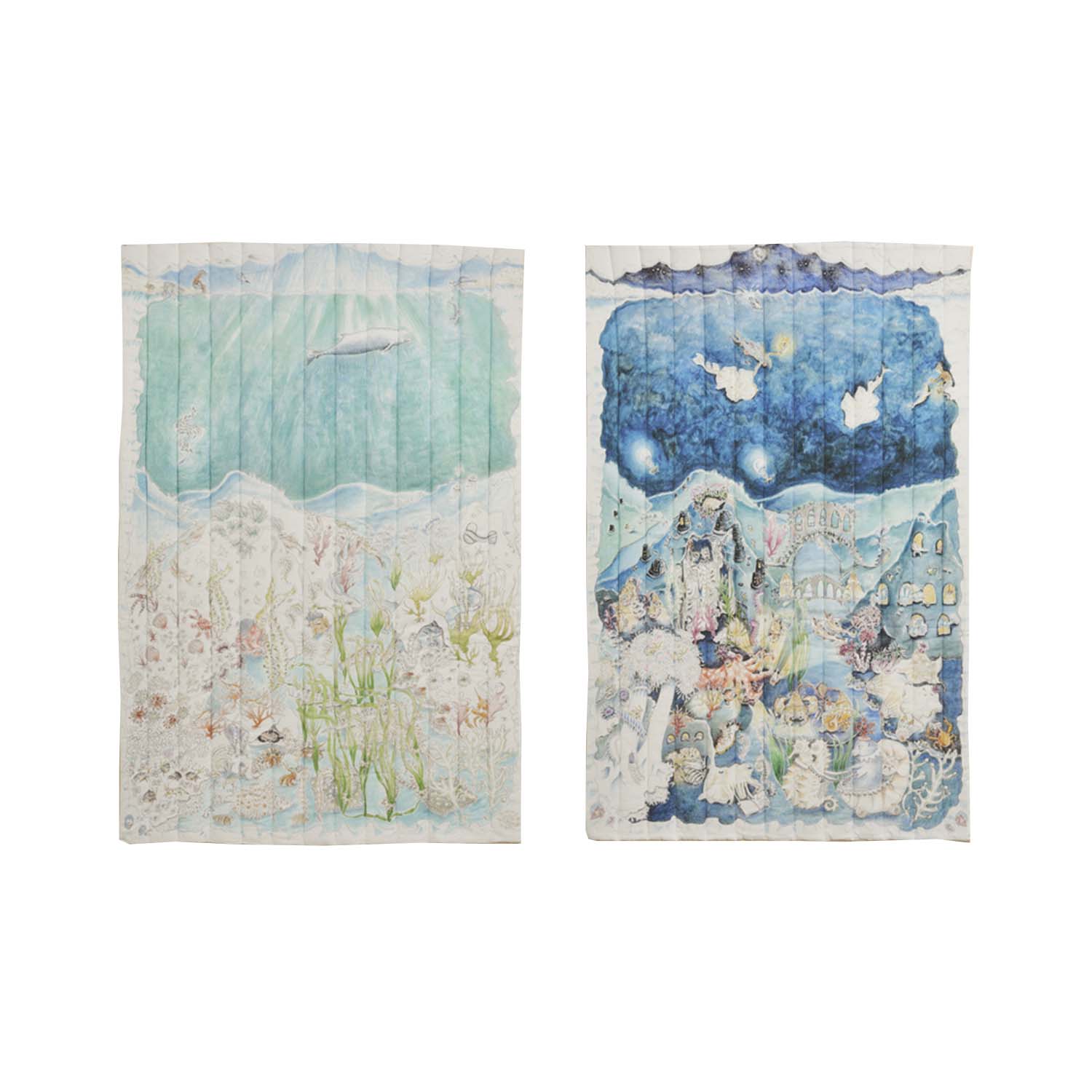 Reversible Quilted Blanket Legends Of The Sea