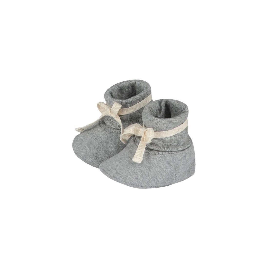 Organisch Katoenen Baby Slofjes Grey Melange