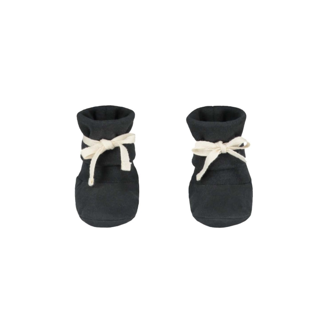 Ribbed Baby Booties Nearly Black
