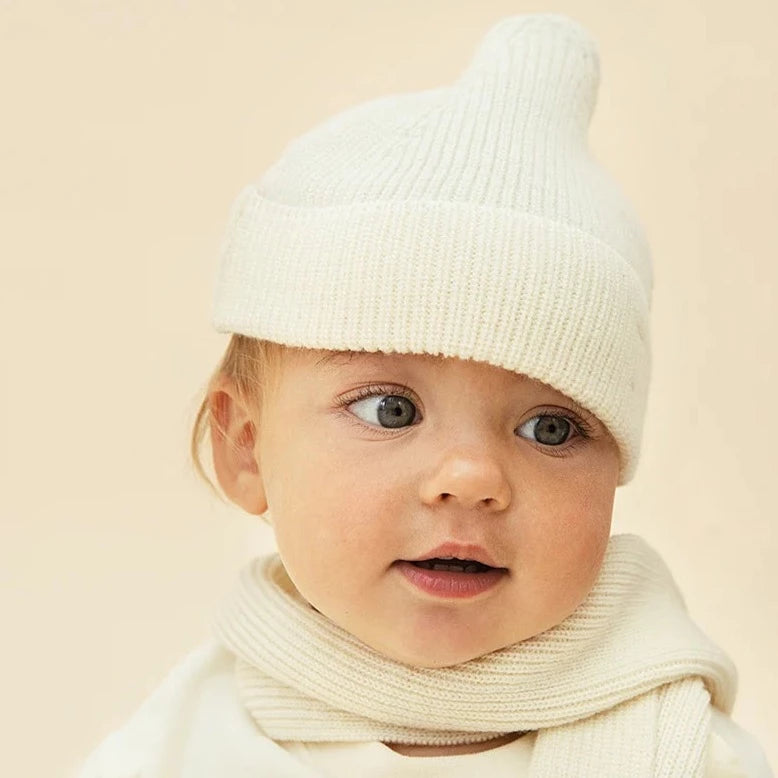 Baby Knitted Beanie Cream