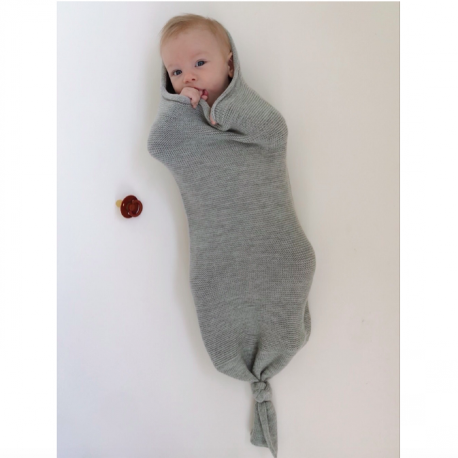 Merinowol Baby Cocoon Grey Melange