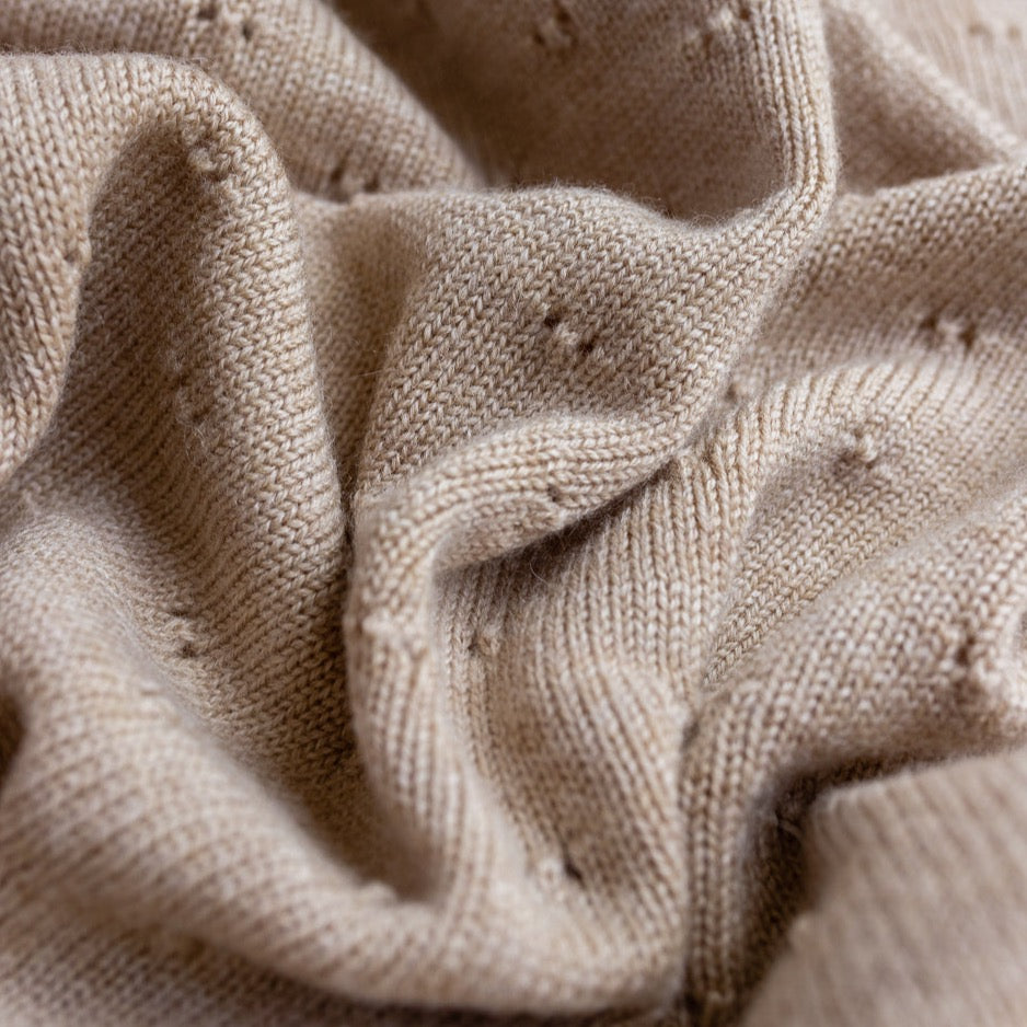 Bibi Merino Blanket Sand