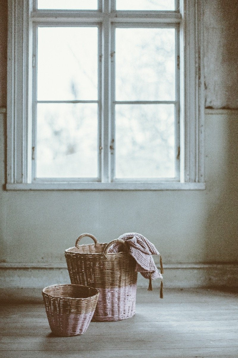 Small Basket Dusty Pink
