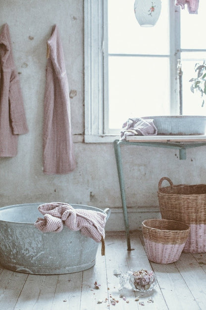Baby Handdoek Met Capuchon Dusty Pink