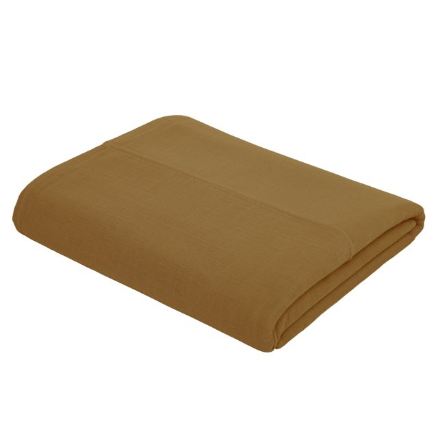 Top Flat Bed Sheet Plain Gold