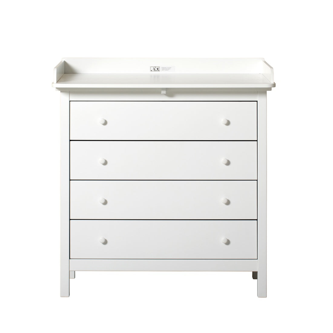 Seaside Commode met Aankleedplank en 4 Lades - Wit