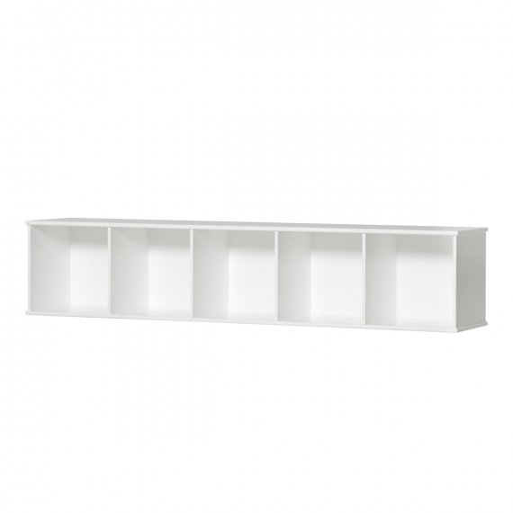 Wood Shelving Unit Horizontal Wall Support 5x1