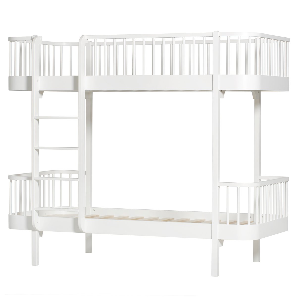 Wood Bunk Bed Ladder White