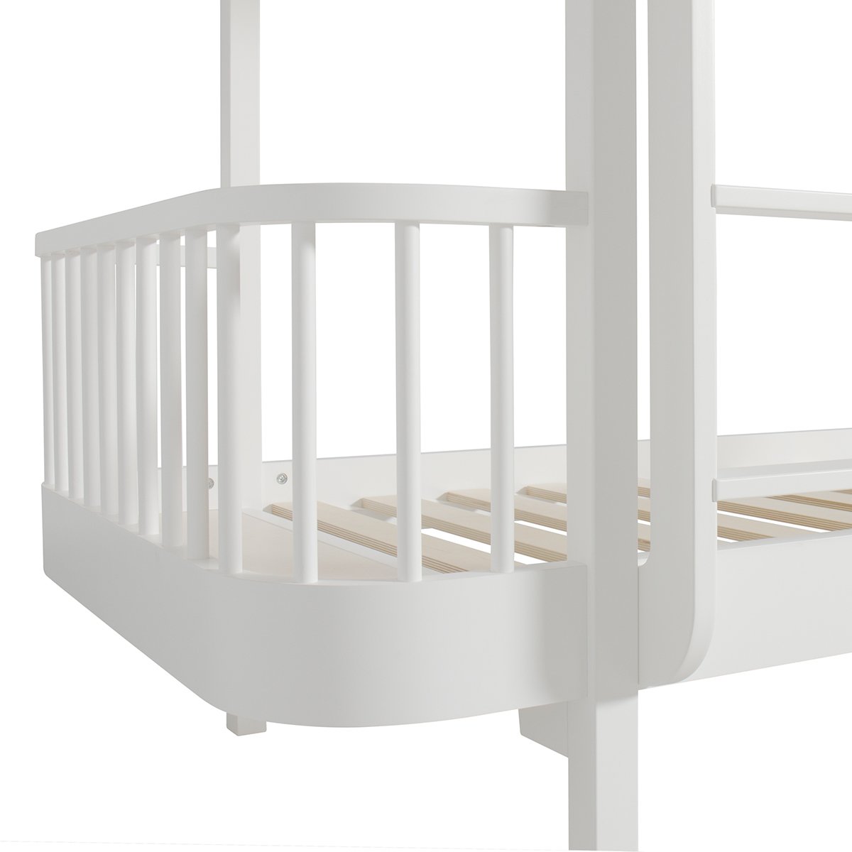 Wood Bunk Bed Ladder White