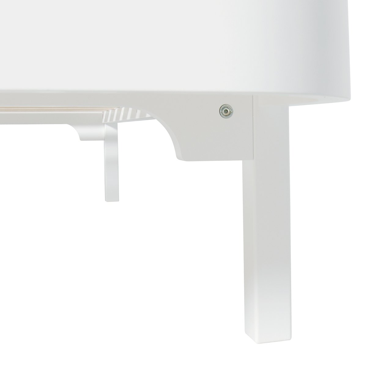 Wood Bunk Bed Ladder/front White 90 x 200 cm Oliver Furniture