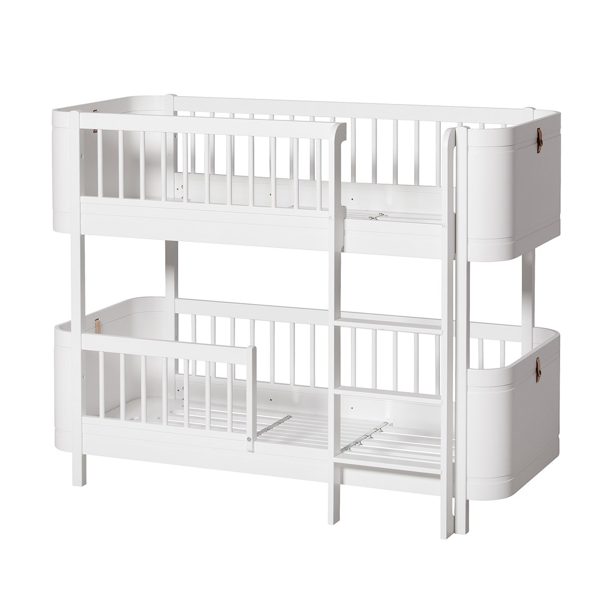 Wood Mini+ Low Bunk Bed White