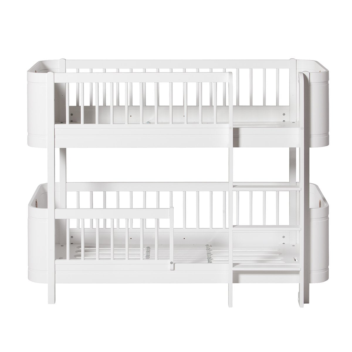 Wood Mini+ Low Bunk Bed White