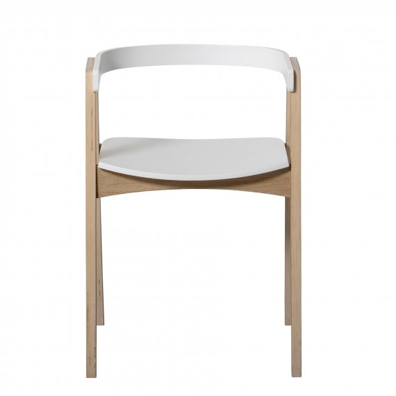 Wood Armchair White Oak