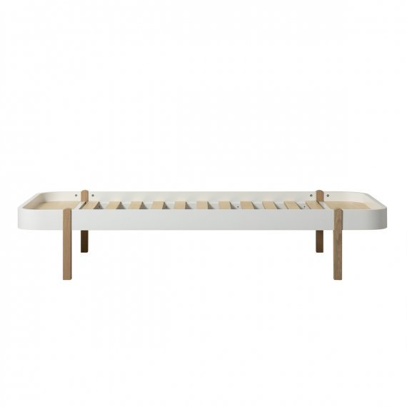 Wood Lounger Small White/Oak