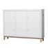 Oliver Furniture Multi Cupboard 3 Doors, white/oak – detail of the integrated side hooks