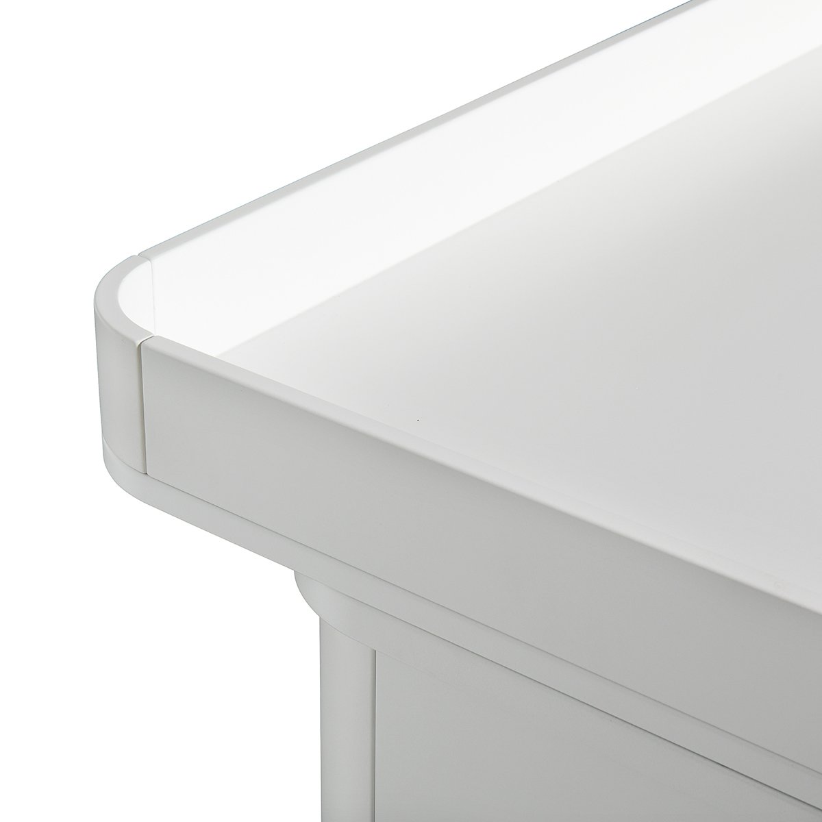 Wood Nursery Dresser 6 Drawers Small Top White