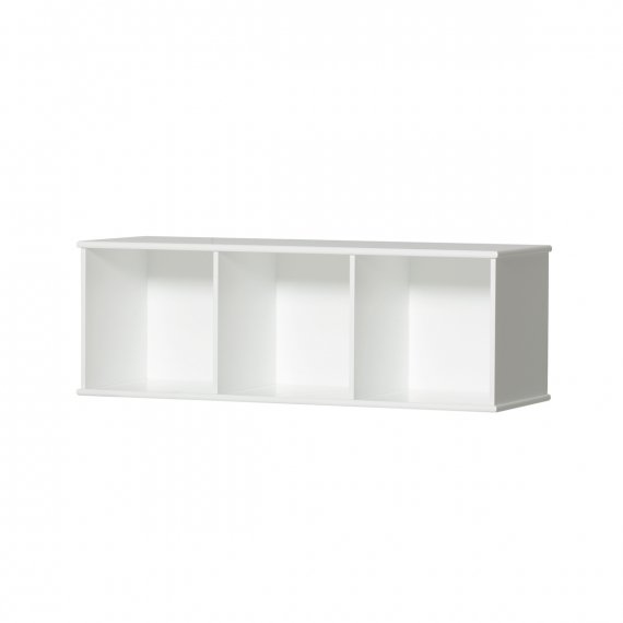 Wood Shelving Unit Horizontal Base 3x1