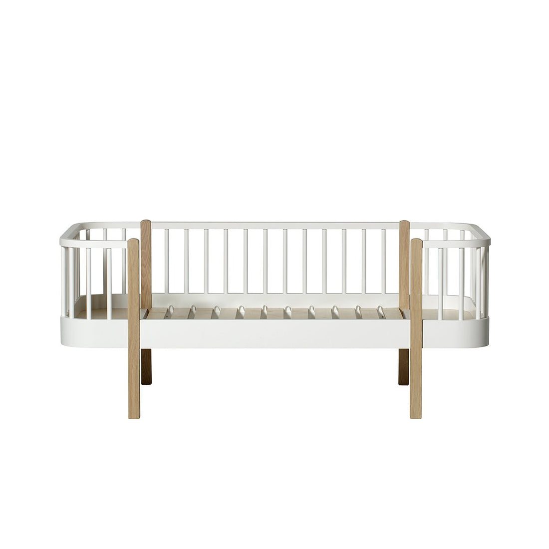 Wood Junior Day Bed White/Oak