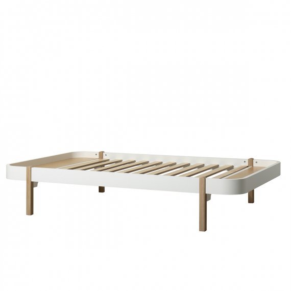 Wood lounger Large White/Oak