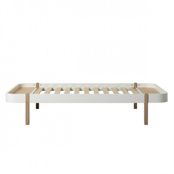 Wood lounger Large White/Oak