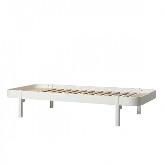 Wood lounger Small White