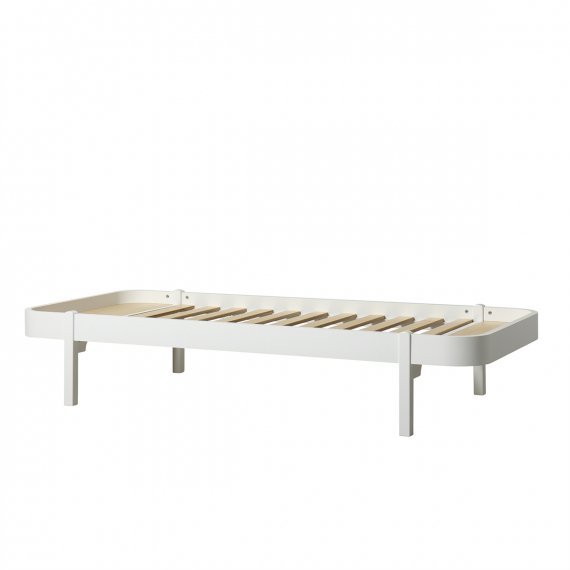 Wood Lounger Small White