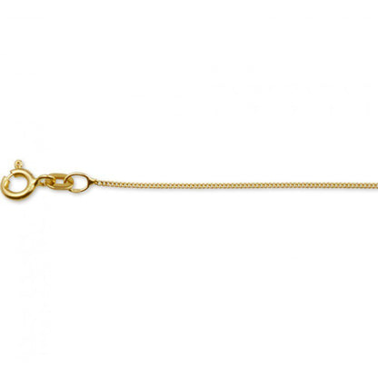 Close-up of the spring-ring clasp on the Hazel &amp; George Necklace 14K Gold - 40 cm