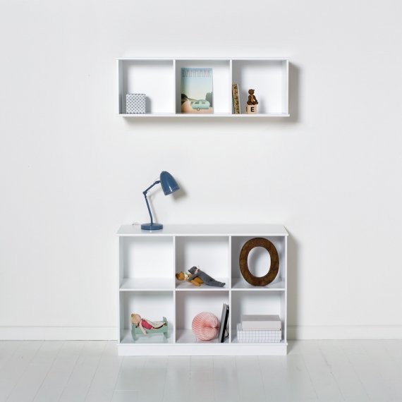Oliver Furniture Wood Shelving Unit Horizontal Base 3x2 – detail of compartments