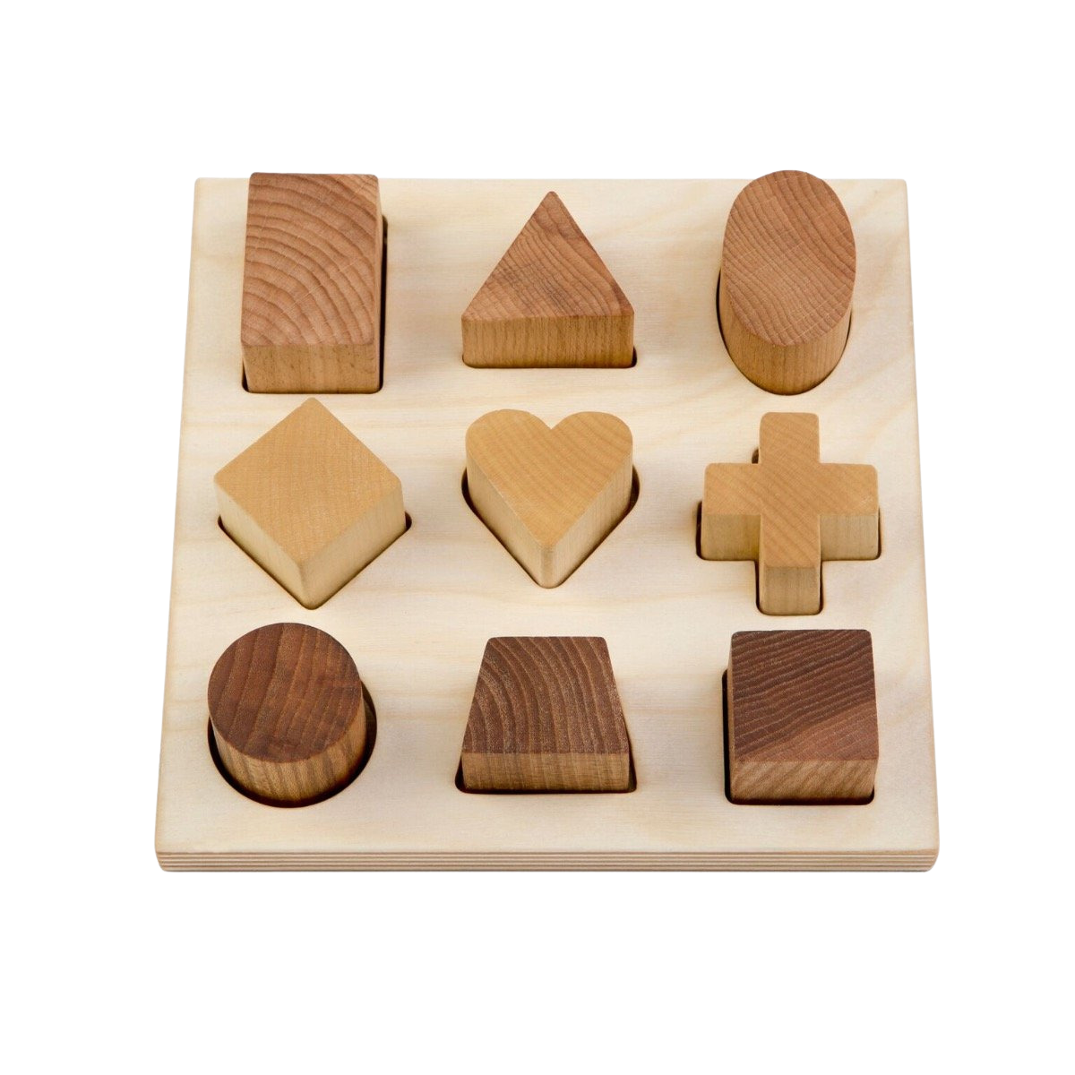 Houten Vormen Puzzle