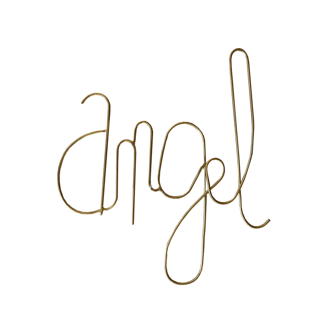 Angel Wire Word Gold