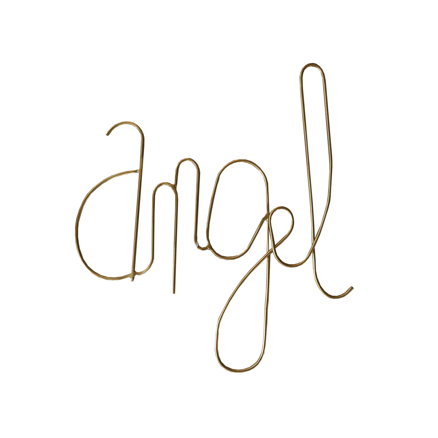 Angel Wire Word Gold