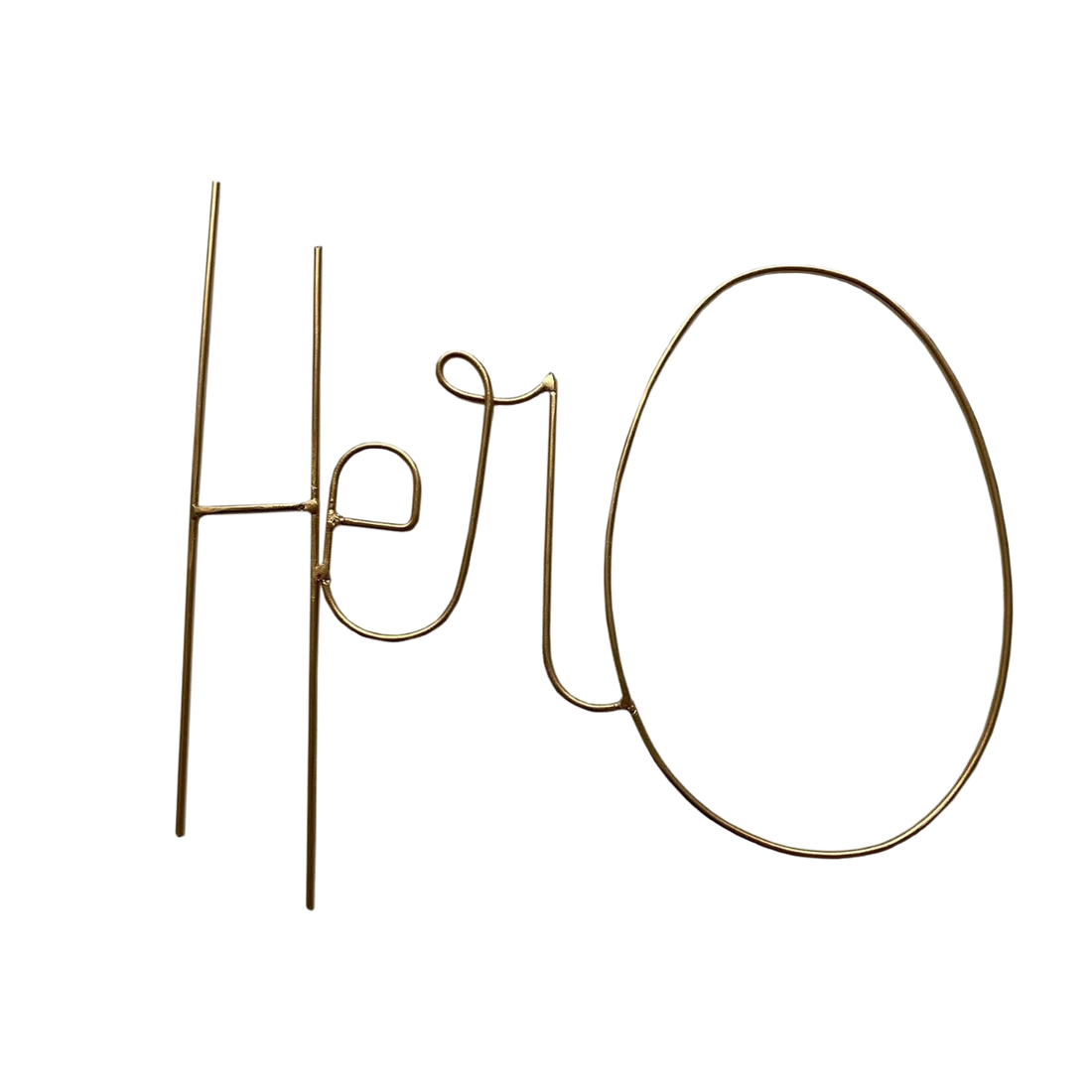 Hero Wire Word Gold