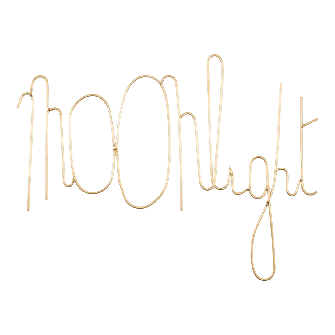 Moonlight Wire Word Gold