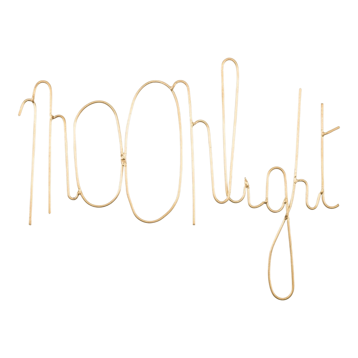 Moonlight Wire Word Gold